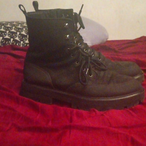 Black Lucky Brand Women's Aribelly Lug Boot - Picture 1 of 4